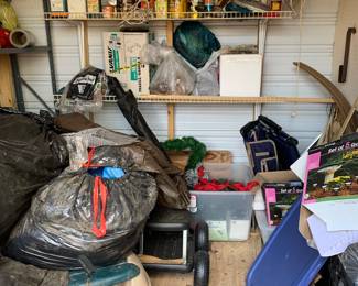 Inside the outbuilding