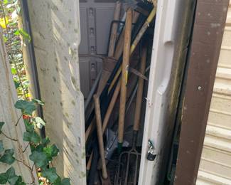 Inside the outbuilding