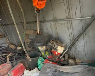 Inside the outbuilding