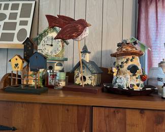 Birdhouses and decor