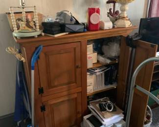 Cabinet and medical supplies