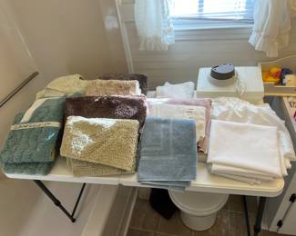 Bath mats and shower curtains; humidifier