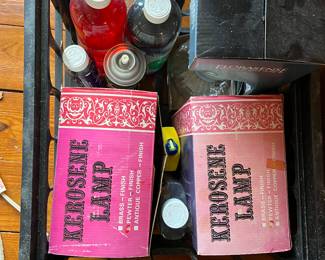 Kerosene lamps and oil