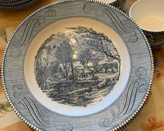 Royal China Currier & Ives dishes (big set of them)