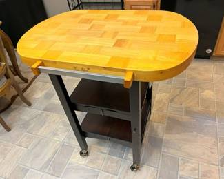 794 Oasis Concepts Rolling Butcherblock Islandmin