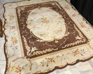 794 Nourison Juliette Aubusson 8 x 10 Carved Wool Pile Carpetmin