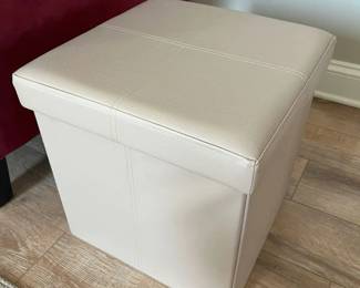 794 Faux Leather Folding Storage Cube X3min