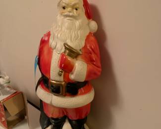 olathe vintage lighted santa mold