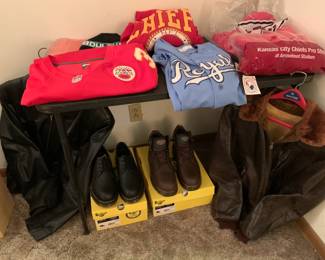Olathe Chiefs, Royals, leather bomber jacket and new other items