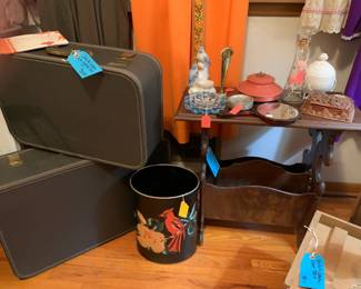 olathe vintage luggage and many neat decor pieces