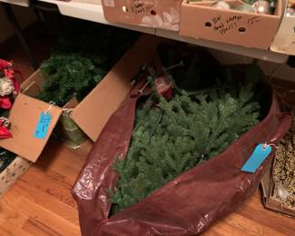 olathe Balsam Furr and other Xmas trees, lights, misc