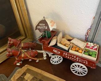 Vintage Coke Cola Wagon Cast Iron