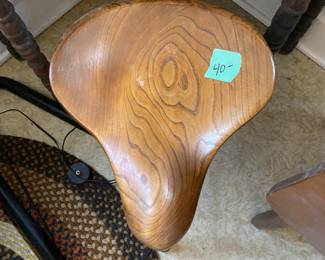 Wooden seat Motorcycle or horse style 