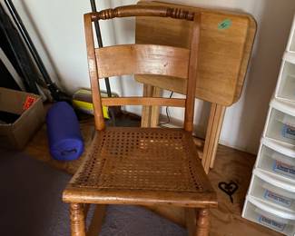 Unusual oak chair