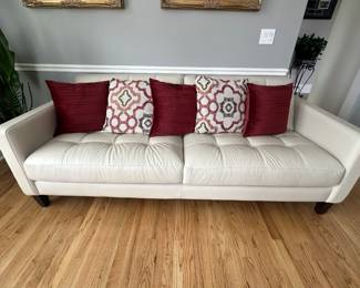 Macy’s leather sofa