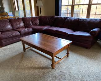 3 piece Leather Sectional 