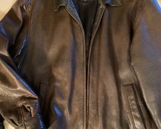 Men's Leather Jacket Sz L