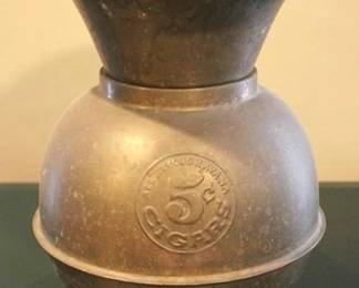 321 - All Famous Havana Cigars Brass Spittoon - 11" tall

