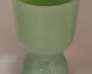753 - Jadeite egg coddler, 4"
