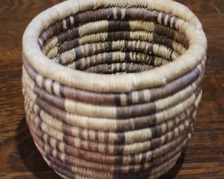 700 - Hand woven basket, 4.5 x 5.5
