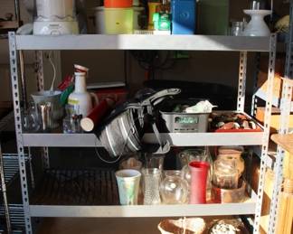 156 - Metal Shelf Unit (Contents Not Included) Shelf ONLY - 47.5 x 48 x 18.5
