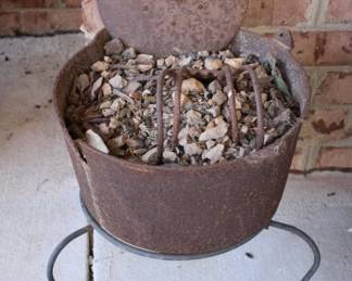 30 - Cast Iron Fire Pit 22.5 x 14 inches
