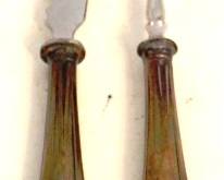 837 - 2pc Silver Handle Knife and Fork Set
