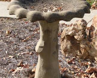 11 - Concrete Birdbath 27 x 22 inches
