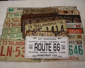 105 - Assorted Vintage License Plates
