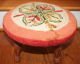 598 - Stool with hook & loop cover, 8 x 13 stain spots
