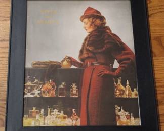 780 - Framed print, 16.5 x 13.5
