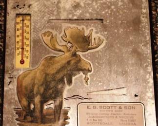 457 - Advertising Mirror - Moose 9 x 8
