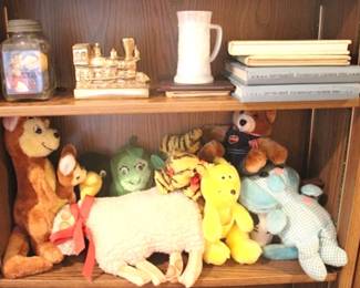 398 - 2 Shelves of Assorted Stuffed Animals & More
