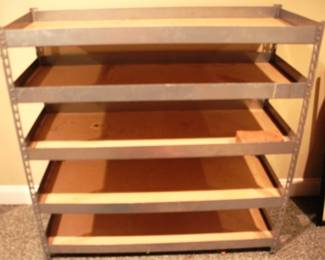 590 - Metal Shelf Unit 47 x 48 x 18.5 Inches
