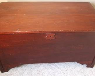 239 - Wood Blanket Chest 21.5 x 41 x 22
