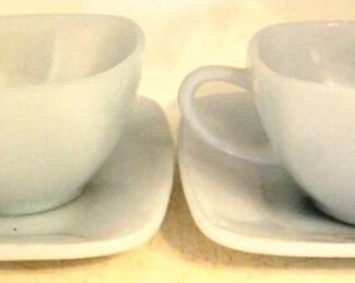 830 - 2pc Delphite Blue Cup and Saucer
