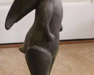 694 - Vintage rabbit statue, 28" tall
