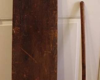 640 - Antique wood ironing board, 52 x 9
