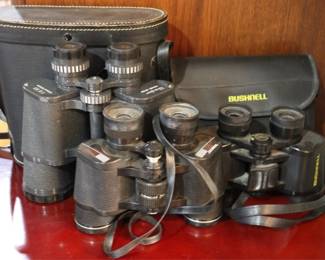 749 - 3 Vintage binoculars
