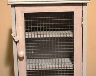 446 - Small Wood Cabinet 11 x 7.5 x 3.5 Inches
