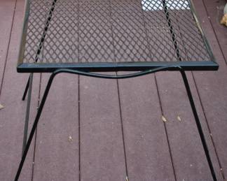 26 - Metal Outdoor Table 17 x 18.5 x 14.5 inches
