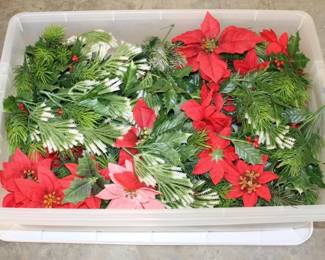 73 - Christmas Decorations Plastic Tote
