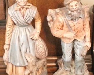 281 - Man & Women Figurines 9.5 tall

