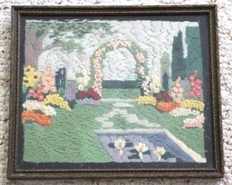 270 - Framed Needlepoint - 10 x 11.5
