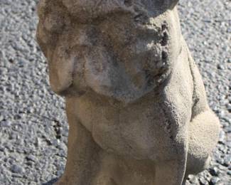 138 - Concrete Dog 12 Inches Tall
