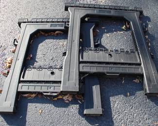 137 - Pair Plastic Saw Horses 32 x 27 inches
