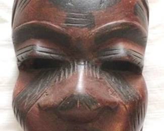 280 - Carved Wood Mask - 9" tall
