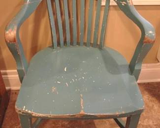 330 - Wood Chair - 33 x 23 x 19
