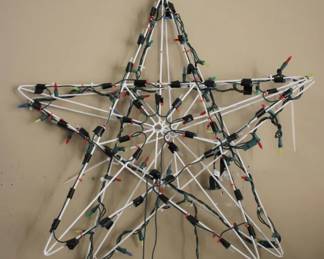 64 - 2 Lighted Christmas Stars 25.5 x 25.5
