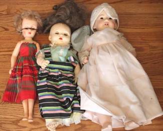 888 - 3pc Lot of Vintage Dolls
